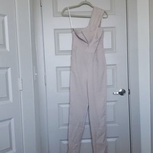 Gracia beige one shouldered jumpsuit - never worn
